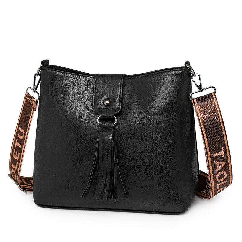 Women's Messenger Bag - Retro Leisure Bucket Bag Shoulder Messenger Bag
