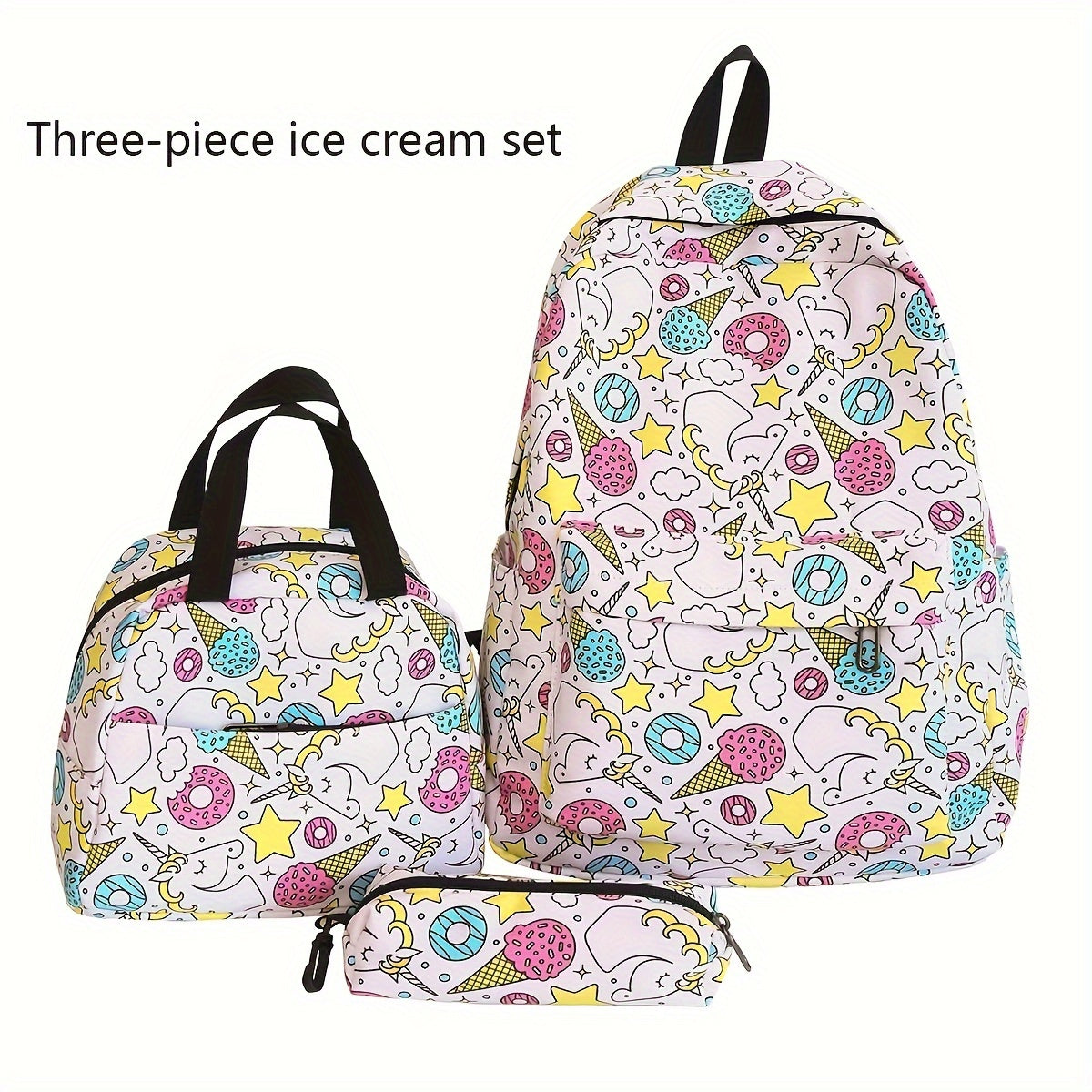 Kids Backpack 3pcs Casual Shoulder Backpack Set