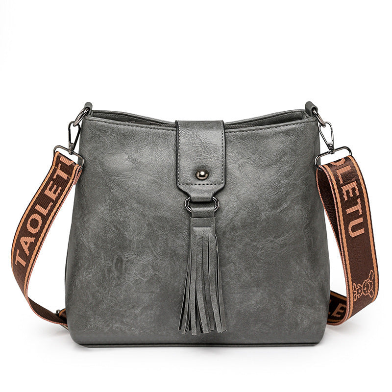 Women's Messenger Bag - Retro Leisure Bucket Bag Shoulder Messenger Bag
