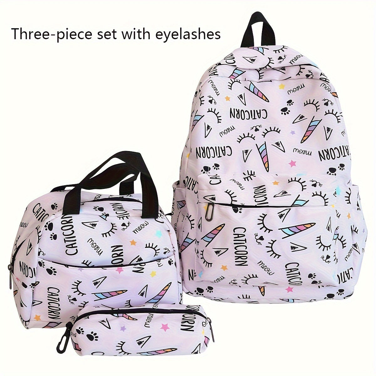 Kids Backpack 3pcs Casual Shoulder Backpack Set