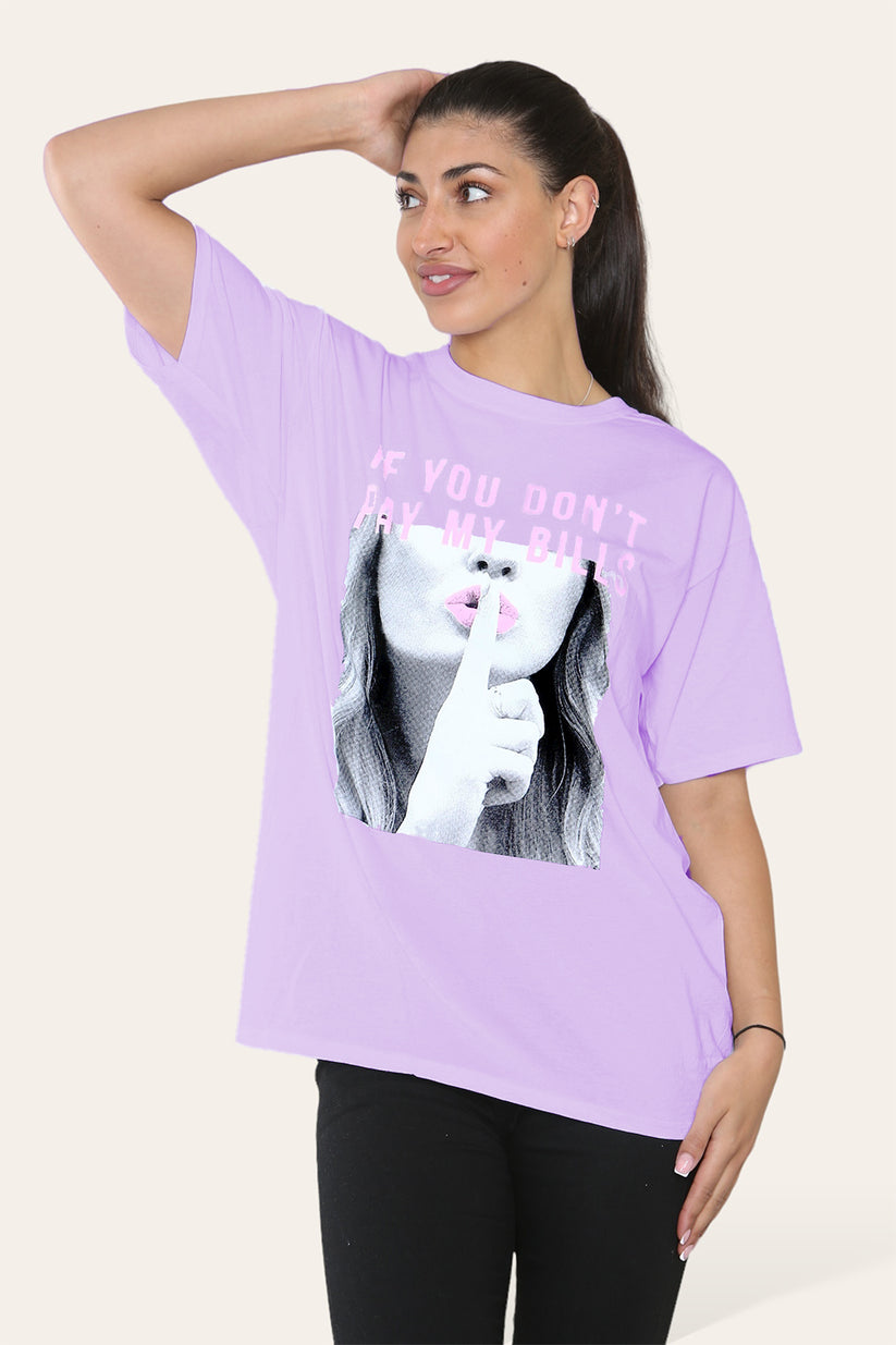 Ladies Printed T-Shirt - Stylish Short Sleeve Top for Every Occasion