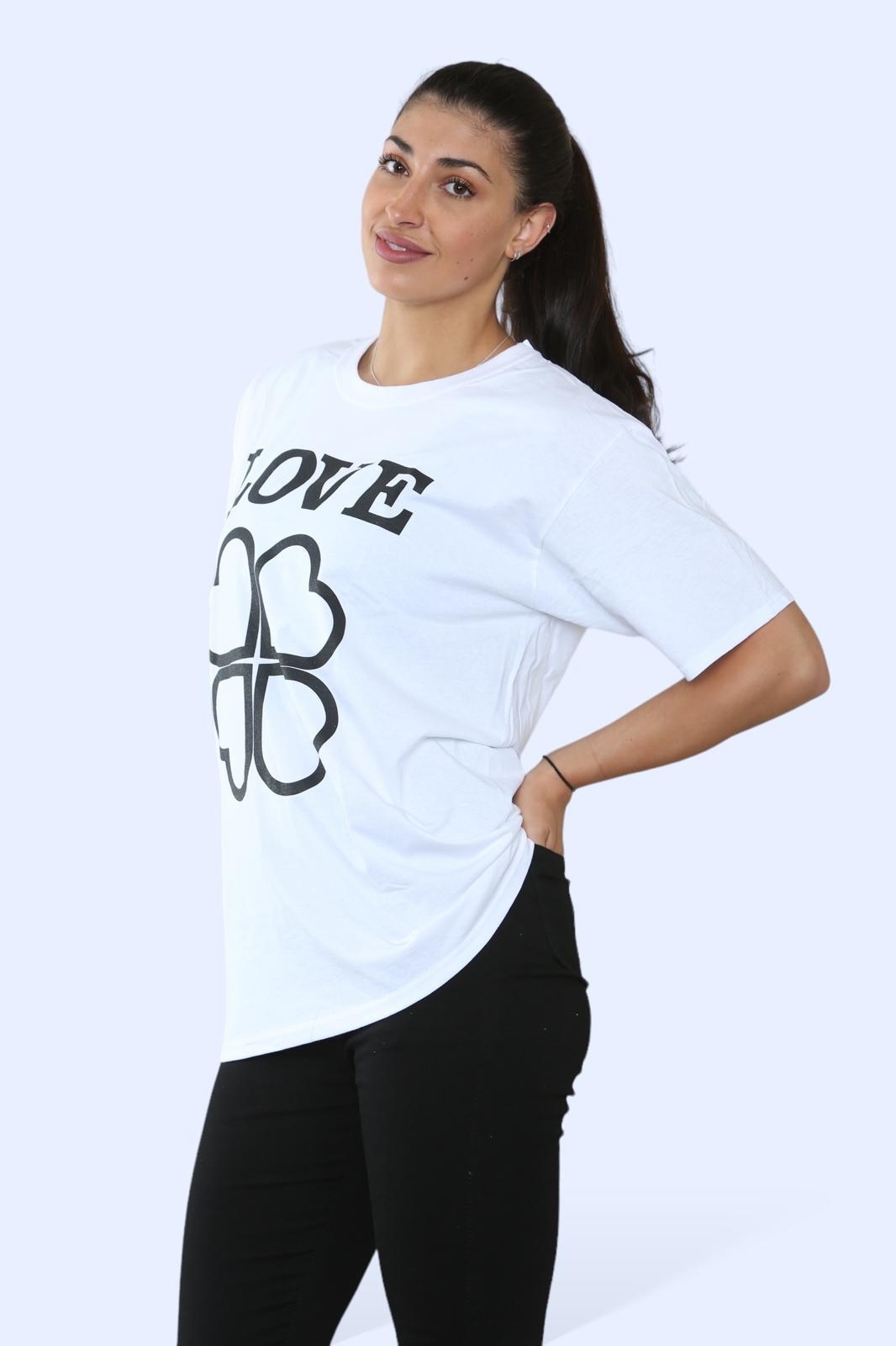 Ladies Printed Short Sleeve T-Shirt Top for Ultimate Comfort