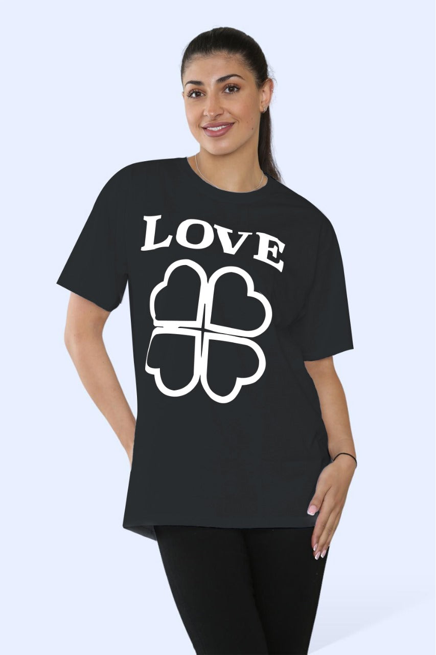 Ladies Printed Short Sleeve T-Shirt Top for Ultimate Comfort