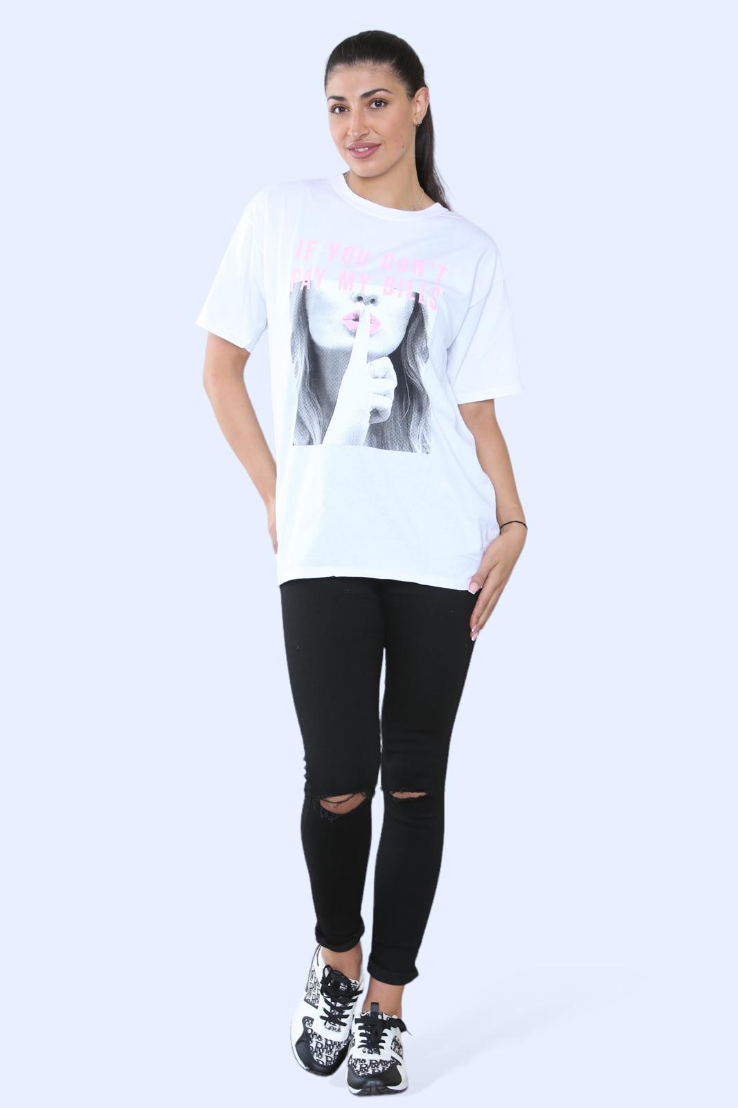 Ladies Printed T-Shirt - Stylish Short Sleeve Top for Every Occasion