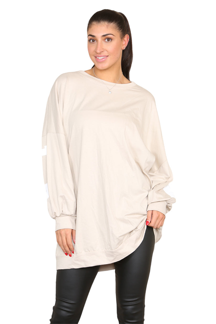 Women's Oversized Jumper Dress with Buffalo Slogan Print - Trendy Buffalo Slogan Oversized Jumper Dress for Comfortable Fashion