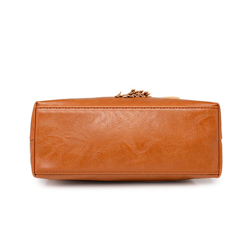 Women's Messenger Bag - Retro Leisure Bucket Bag Shoulder Messenger Bag