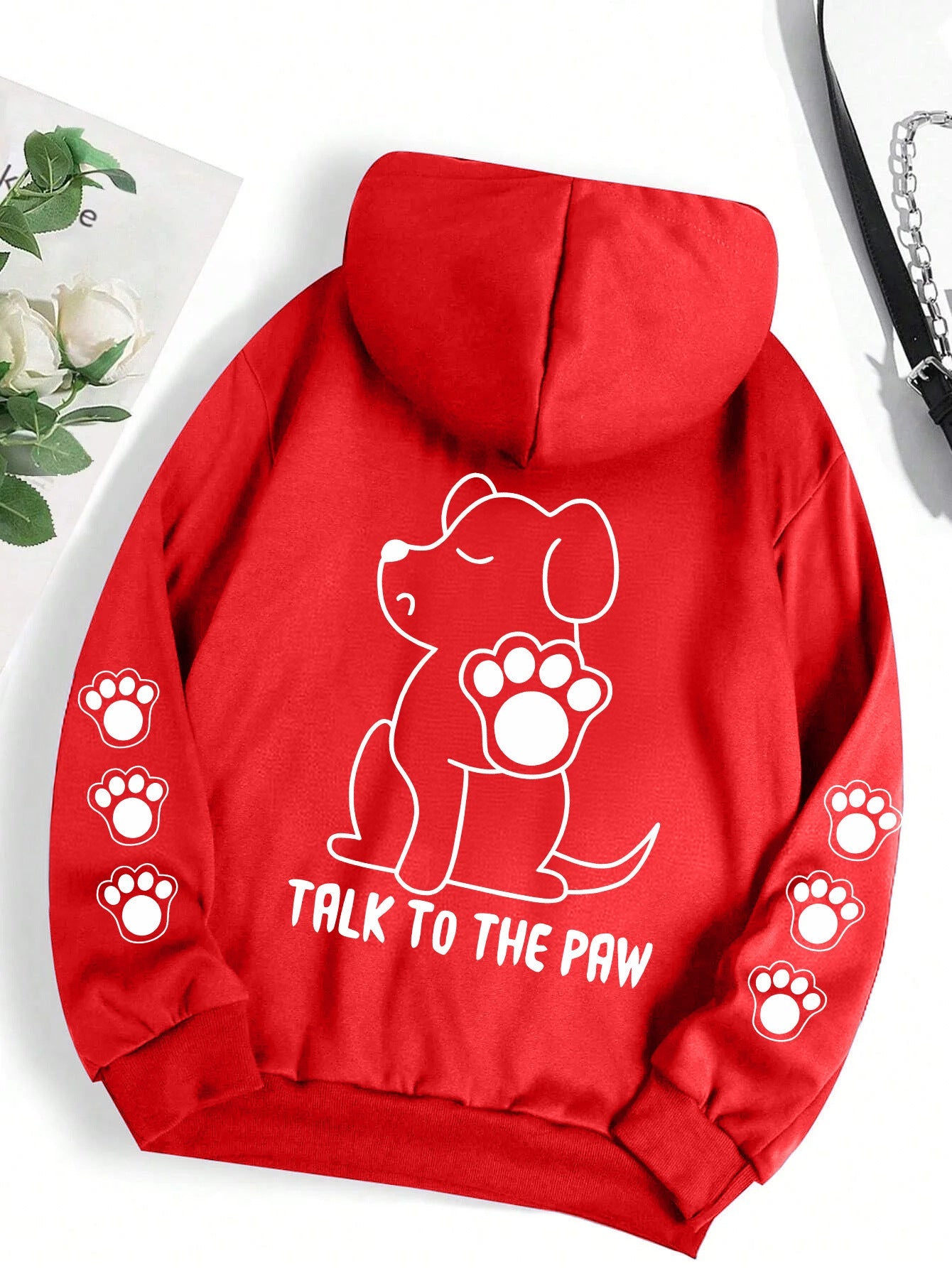Women's Hoodie Funny Dog Cartoon Printed Hoodie Women's Warm