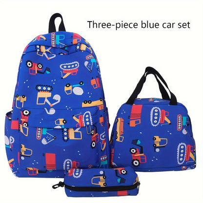 Kids Backpack 3pcs Casual Shoulder Backpack Set