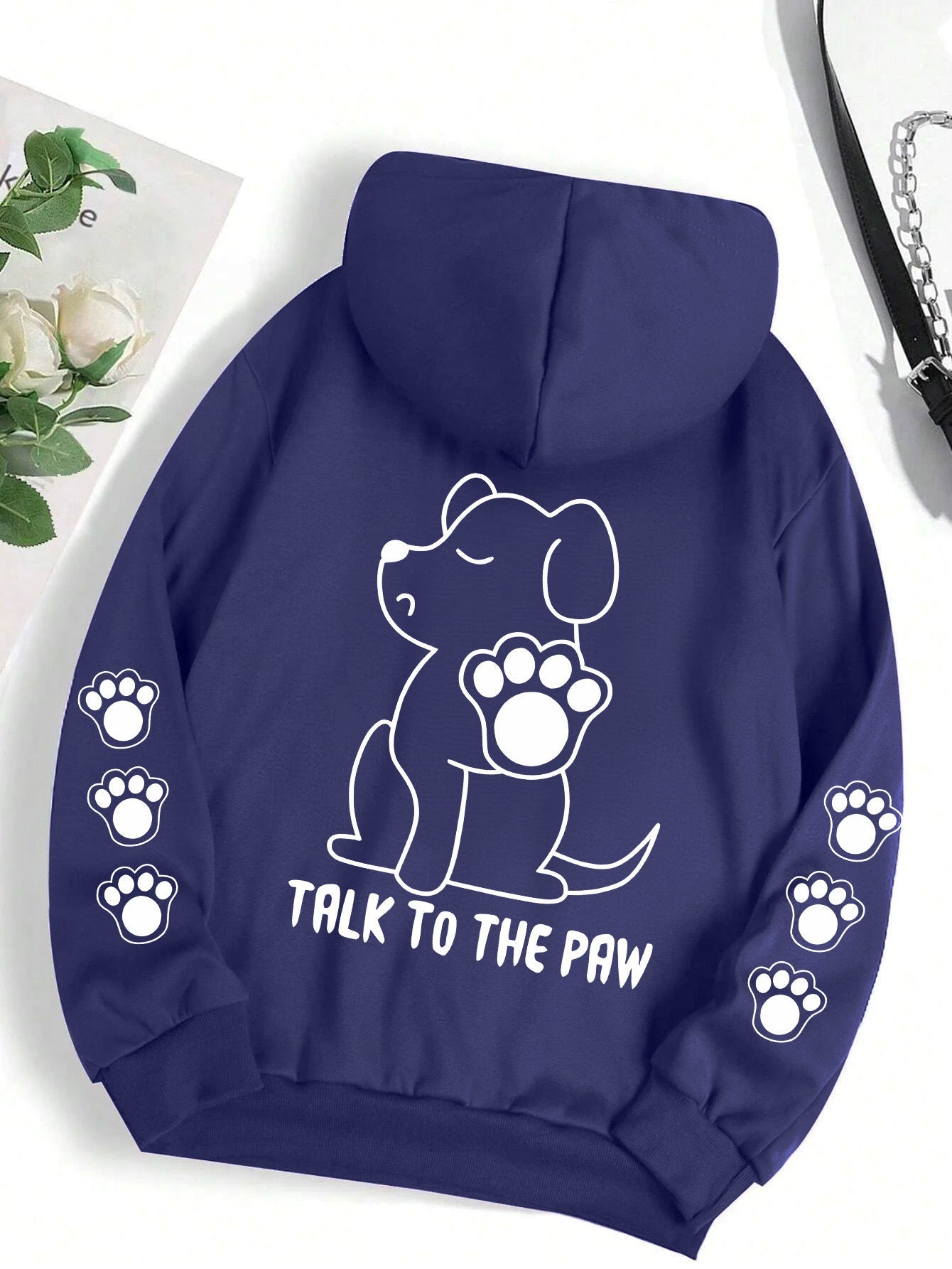 Women's Hoodie Funny Dog Cartoon Printed Hoodie Women's Warm
