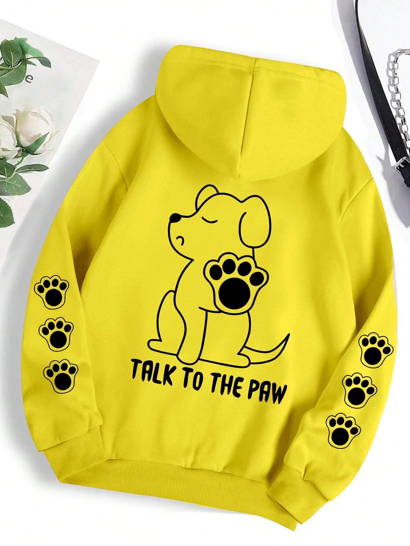 Women's Hoodie Funny Dog Cartoon Printed Hoodie Women's Warm