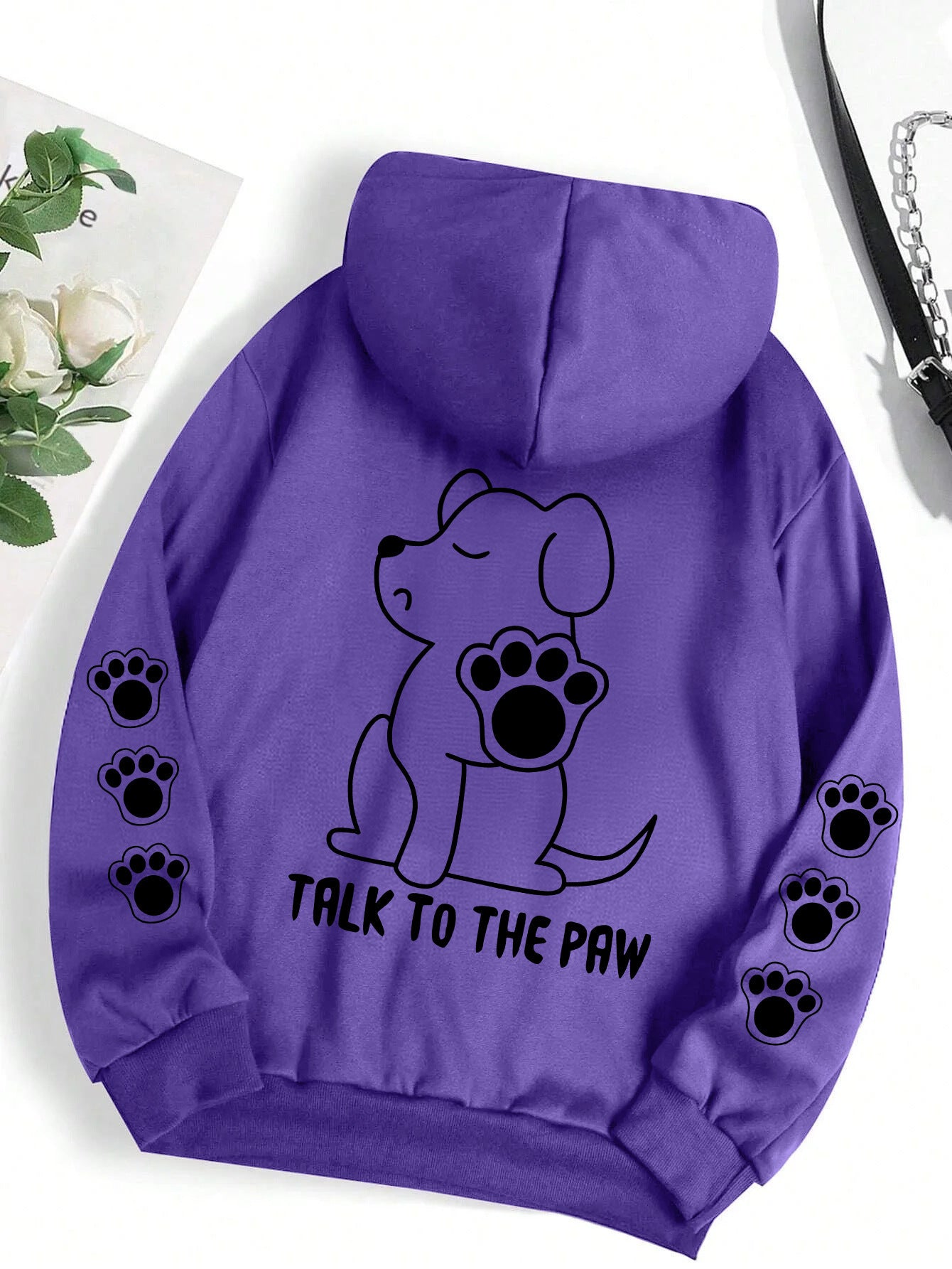 Women's Hoodie Funny Dog Cartoon Printed Hoodie Women's Warm