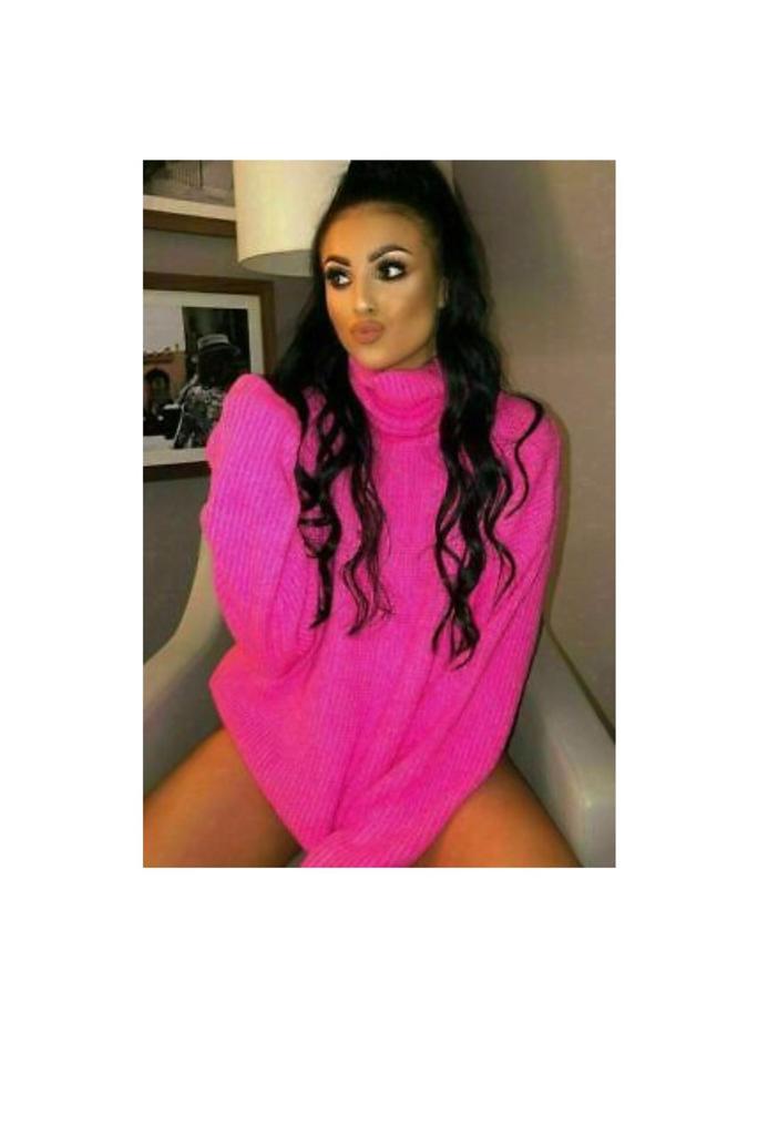 Ladies Fluorescent Polo Jumper - Stylish Knitted Design
