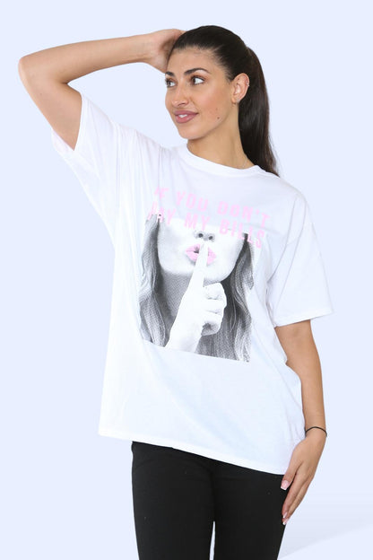 Ladies Printed T-Shirt - Stylish Short Sleeve Top for Every Occasion