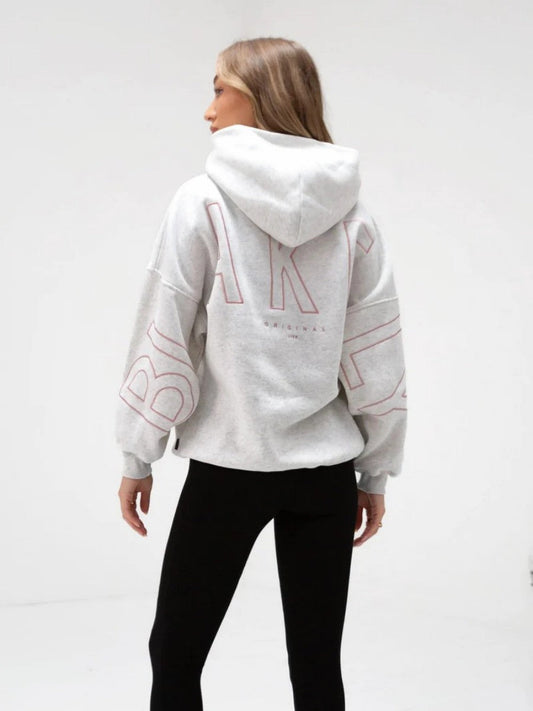 Women's Hoodie Fashionable printed thick versatile long sleeved loose hooded hip-hop hoodie