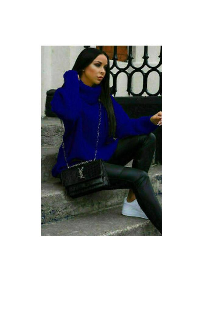 Ladies Fluorescent Polo Jumper - Stylish Knitted Design