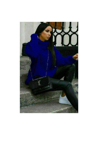 Ladies Fluorescent Polo Jumper - Stylish Knitted Design