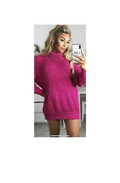 Ladies Fluorescent Polo Jumper - Stylish Knitted Design