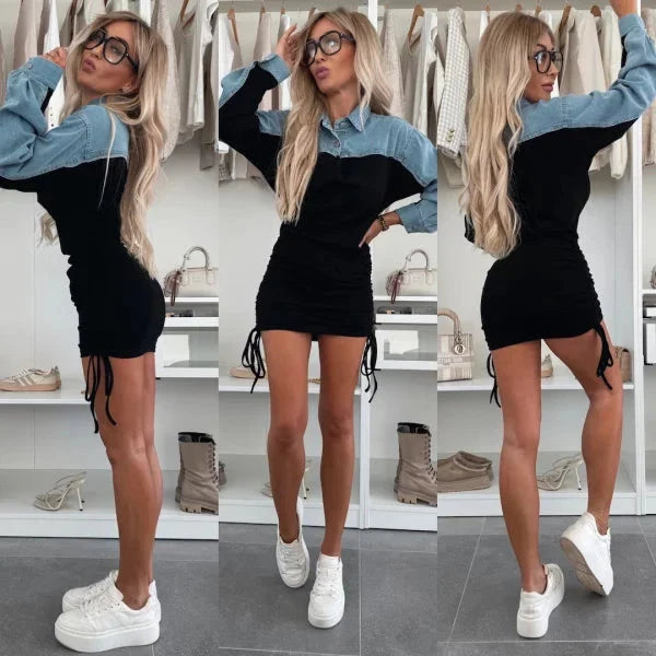 Women Denim Cotton Dress - Stylish and Comfortable Casual Wear
