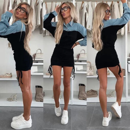 Women Denim Cotton Dress - Stylish and Comfortable Casual Wear