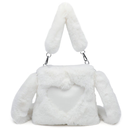 Women's Shoulder Bag-Fluffy Shoulder Bag Top-handle Bag