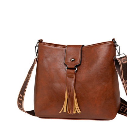 Women's Messenger Bag - Retro Leisure Bucket Bag Shoulder Messenger Bag
