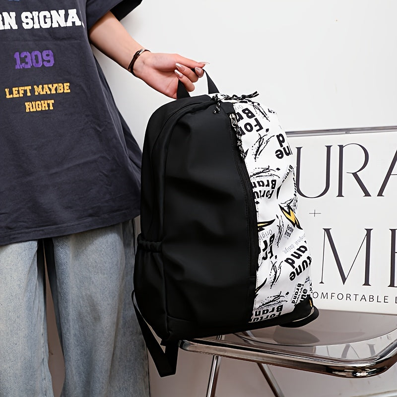 Women's Men's Backpack Graffiti Street Style