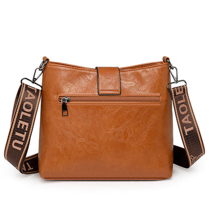 Women's Messenger Bag - Retro Leisure Bucket Bag Shoulder Messenger Bag